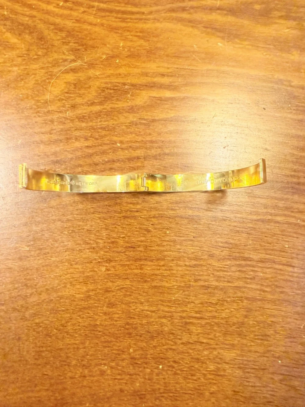 KATE SPADE How Do You Do Rainbow Stripe Bangle Bracelet Gold - Picture 8 of 8